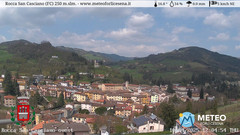 view from Rocca San Casciano on 2025-04-10