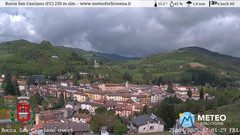 view from Rocca San Casciano on 2025-04-25