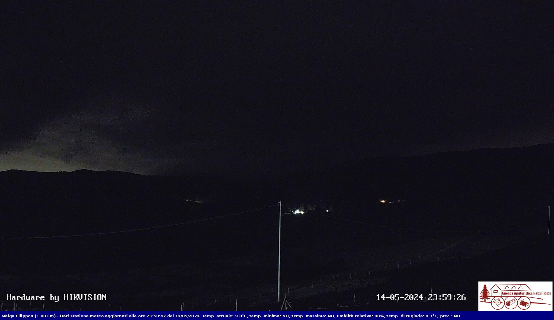 time-lapse frame, Pian Cansiglio - Agriturismo Malga Filippon webcam