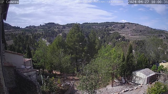 time-lapse frame, Barranc de Caraita webcam