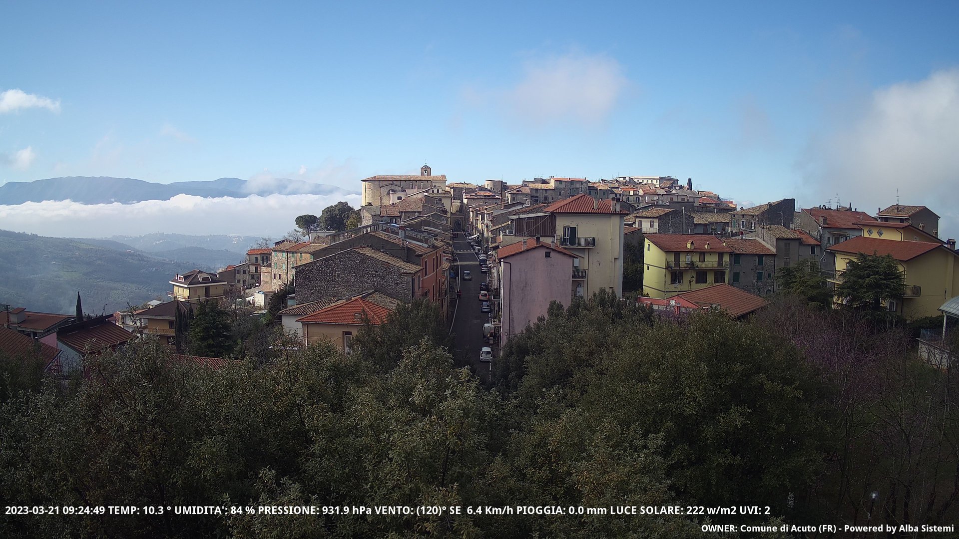 time-lapse frame, ACUTO webcam