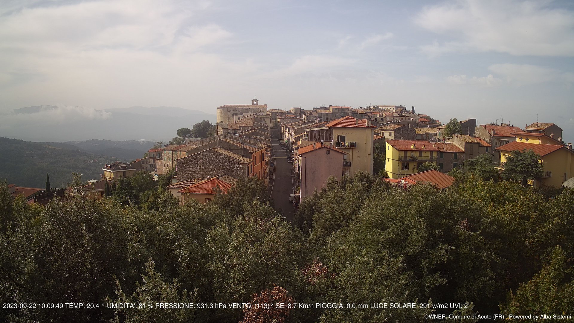 time-lapse frame, ACUTO webcam