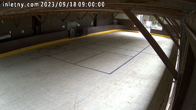 time-lapse frame, Inlet Fern Park Rink webcam