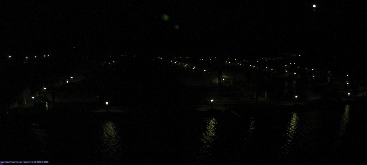time-lapse frame, Seward Harbor webcam