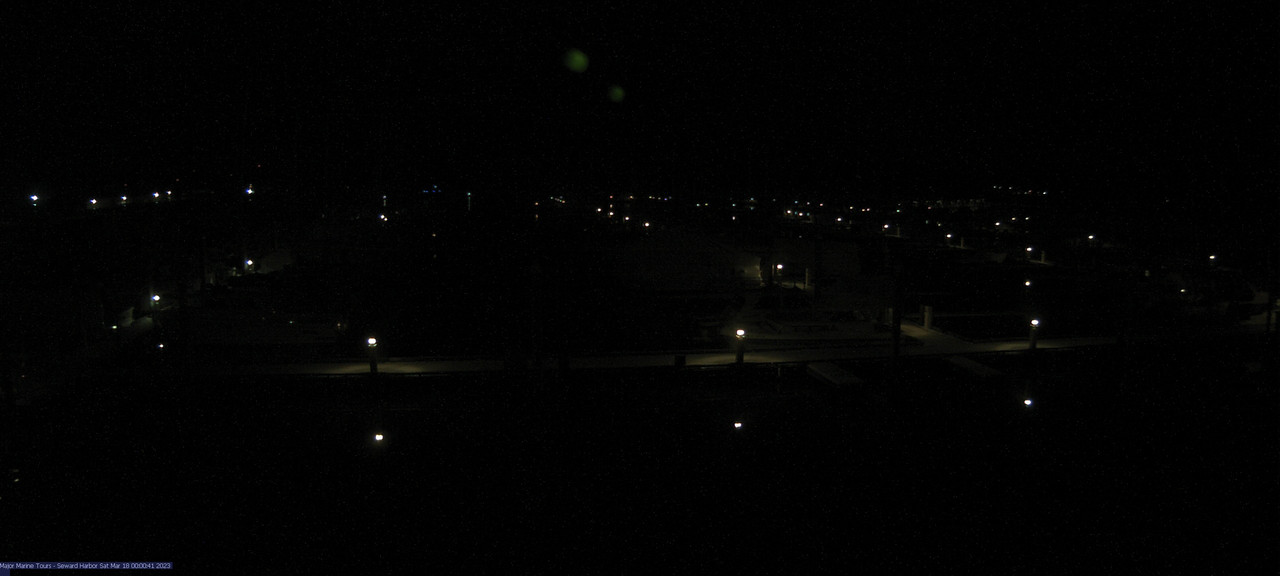 time-lapse frame, Seward Harbor webcam