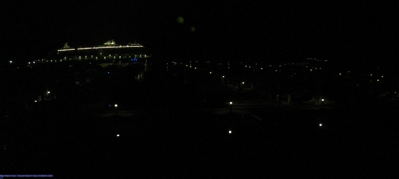 time-lapse frame, Seward Harbor webcam