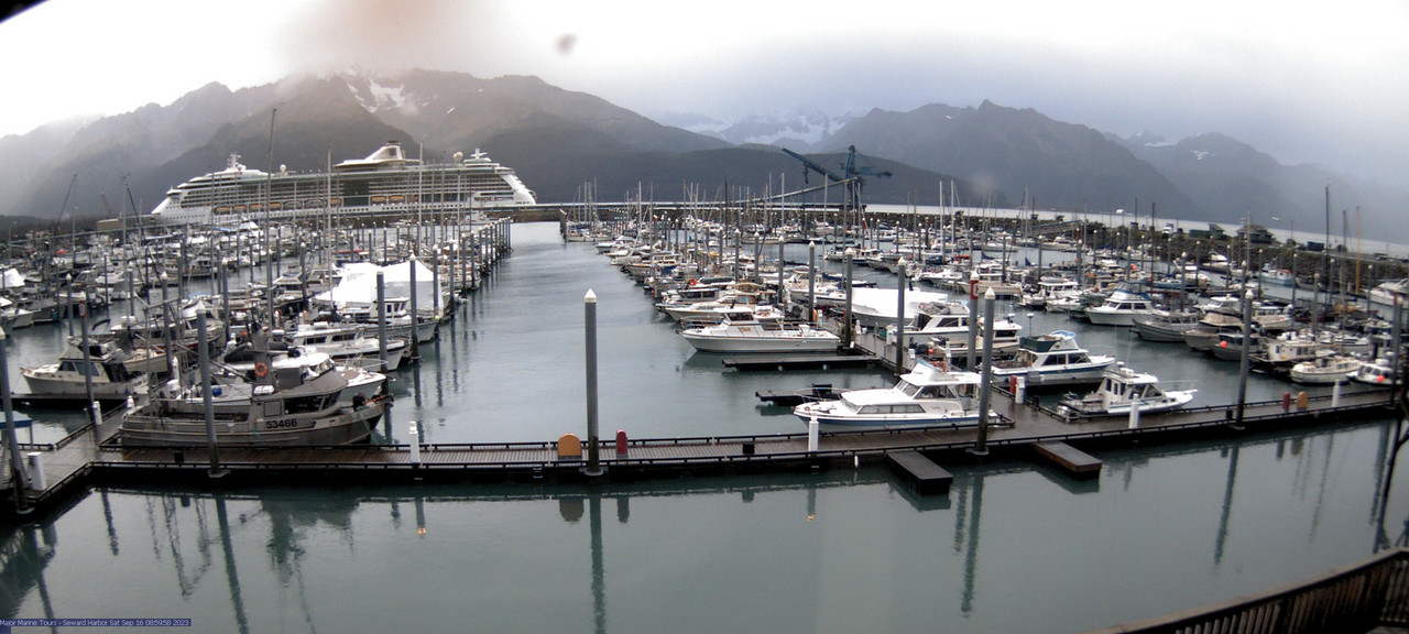 time-lapse frame, Seward Harbor webcam