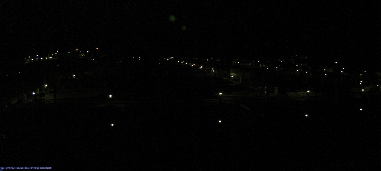 time-lapse frame, Seward Harbor webcam