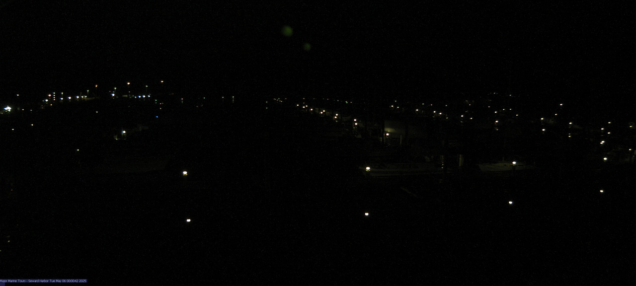 time-lapse frame, Seward Harbor webcam