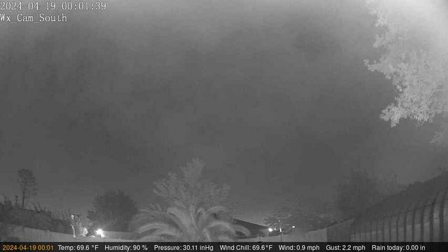 time-lapse frame, Wx_South webcam