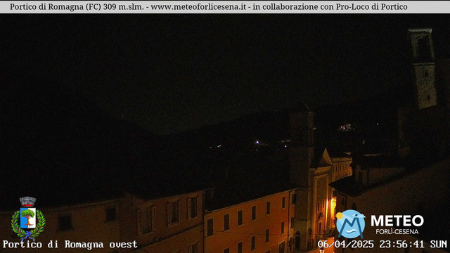 time-lapse frame, Portico di Romagna webcam