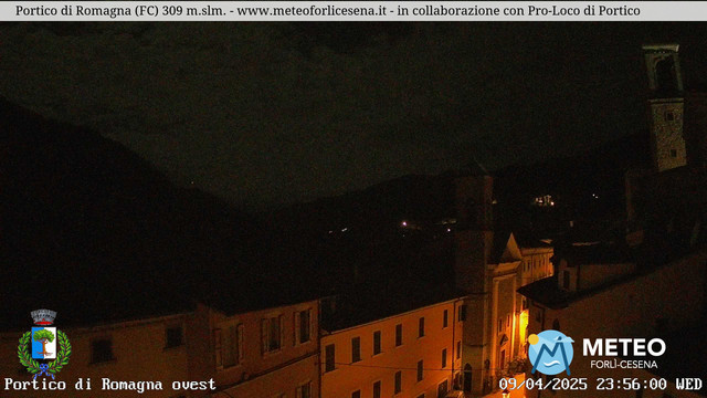 time-lapse frame, Portico di Romagna webcam