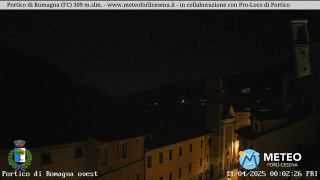 time-lapse frame, Portico di Romagna webcam
