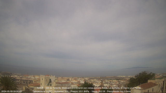 time-lapse frame, Adeje SW webcam