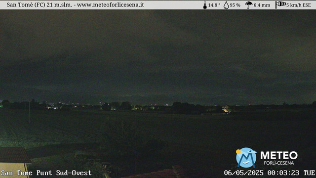 time-lapse frame, San Tomè webcam