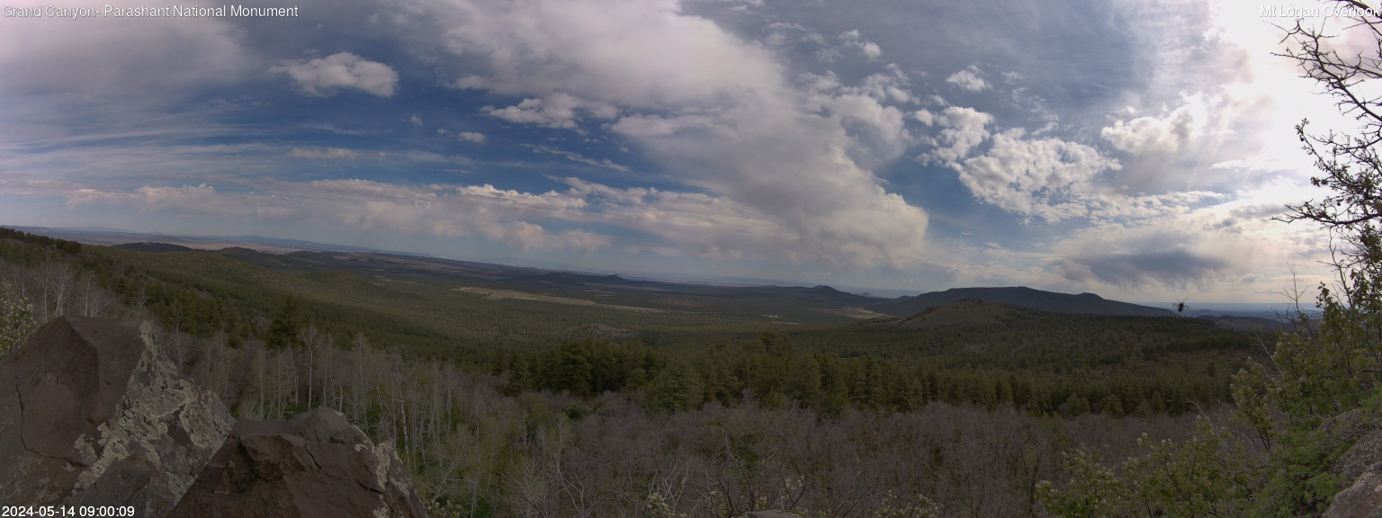 time-lapse frame, Mt Logan webcam