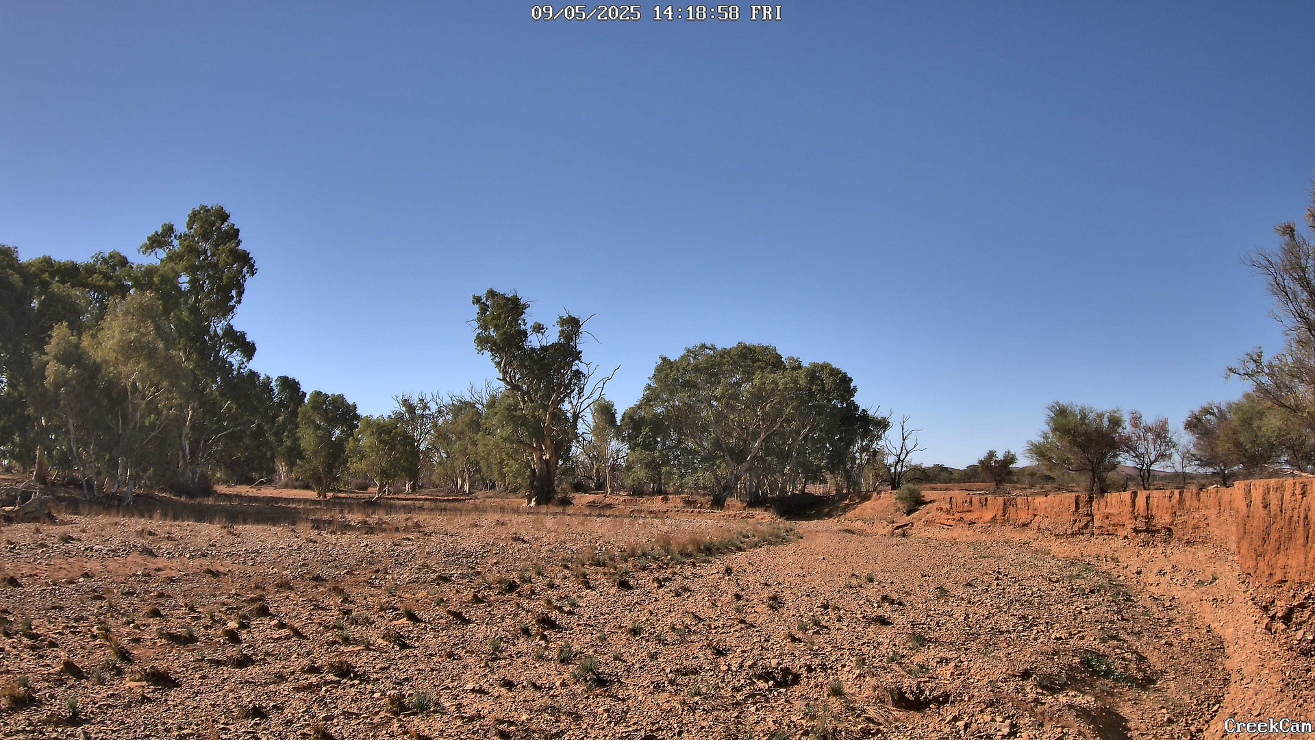 time-lapse frame, CreekCam webcam