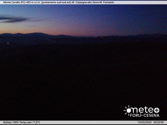 time-lapse frame, Monte Cavallo Sud-Est webcam