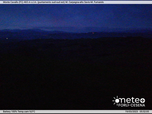 time-lapse frame, Monte Cavallo Sud-Est webcam