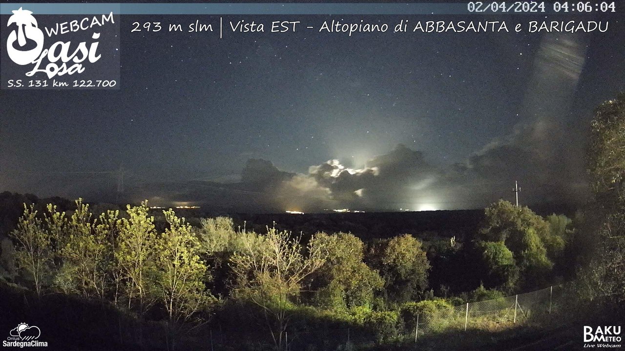 time-lapse frame, Abbasanta webcam