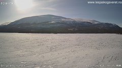 view from Lesjaskogsvatnet on 2024-03-11