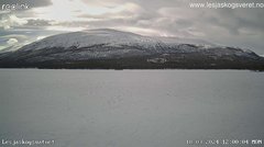 view from Lesjaskogsvatnet on 2024-03-18