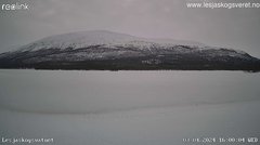 view from Lesjaskogsvatnet on 2024-04-03