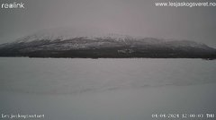 view from Lesjaskogsvatnet on 2024-04-04
