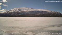 view from Lesjaskogsvatnet on 2024-04-19