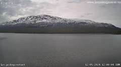 view from Lesjaskogsvatnet on 2024-05-12