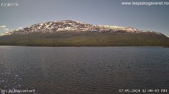 view from Lesjaskogsvatnet on 2024-05-17