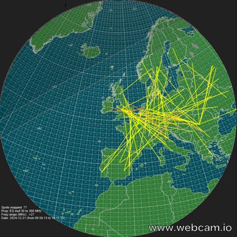 time-lapse frame, Europe Sporadic-E webcam