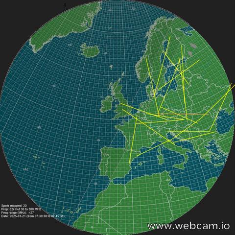 time-lapse frame, Europe Sporadic-E webcam